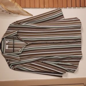 🔥$5 Plus Size Strip Blouse